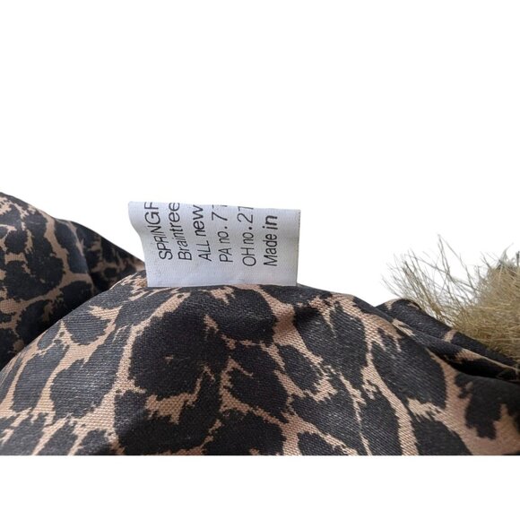 Handcrafted Spring GF Porcelain Doll In Leopard Costume With Fur Accents 27" Hal - Picture 5 of 10